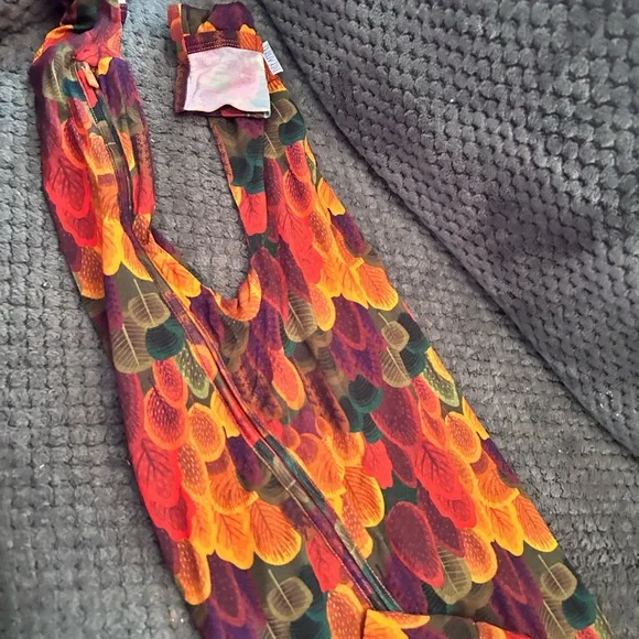 Dreamiere Colorful Leaf Print zippie bamboo NWT 2T - Picture 3 of 4